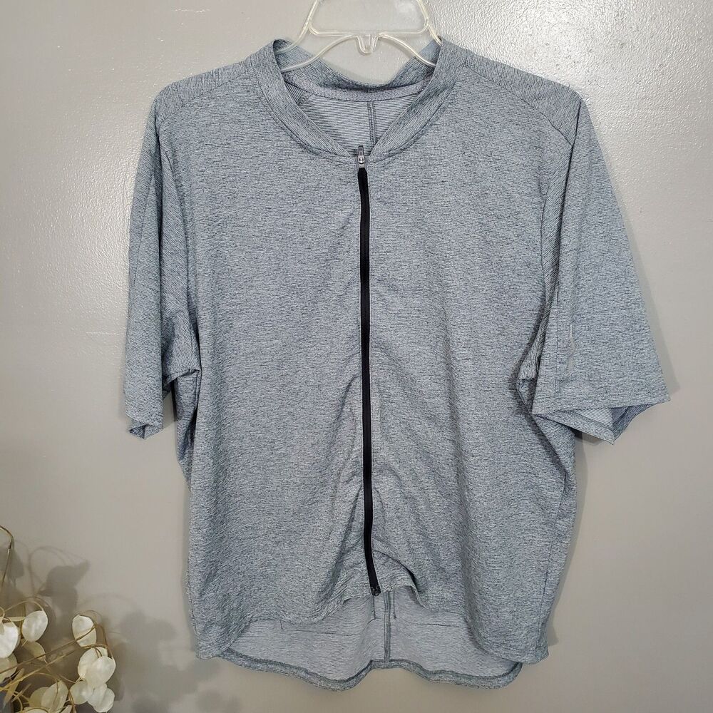Rei Co-Op Cycling Jersey Junction Womens Size XL Gray Knit Junction Full Zip